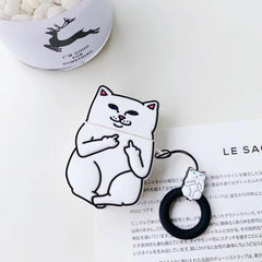 Cartoon Cat AirPods Case